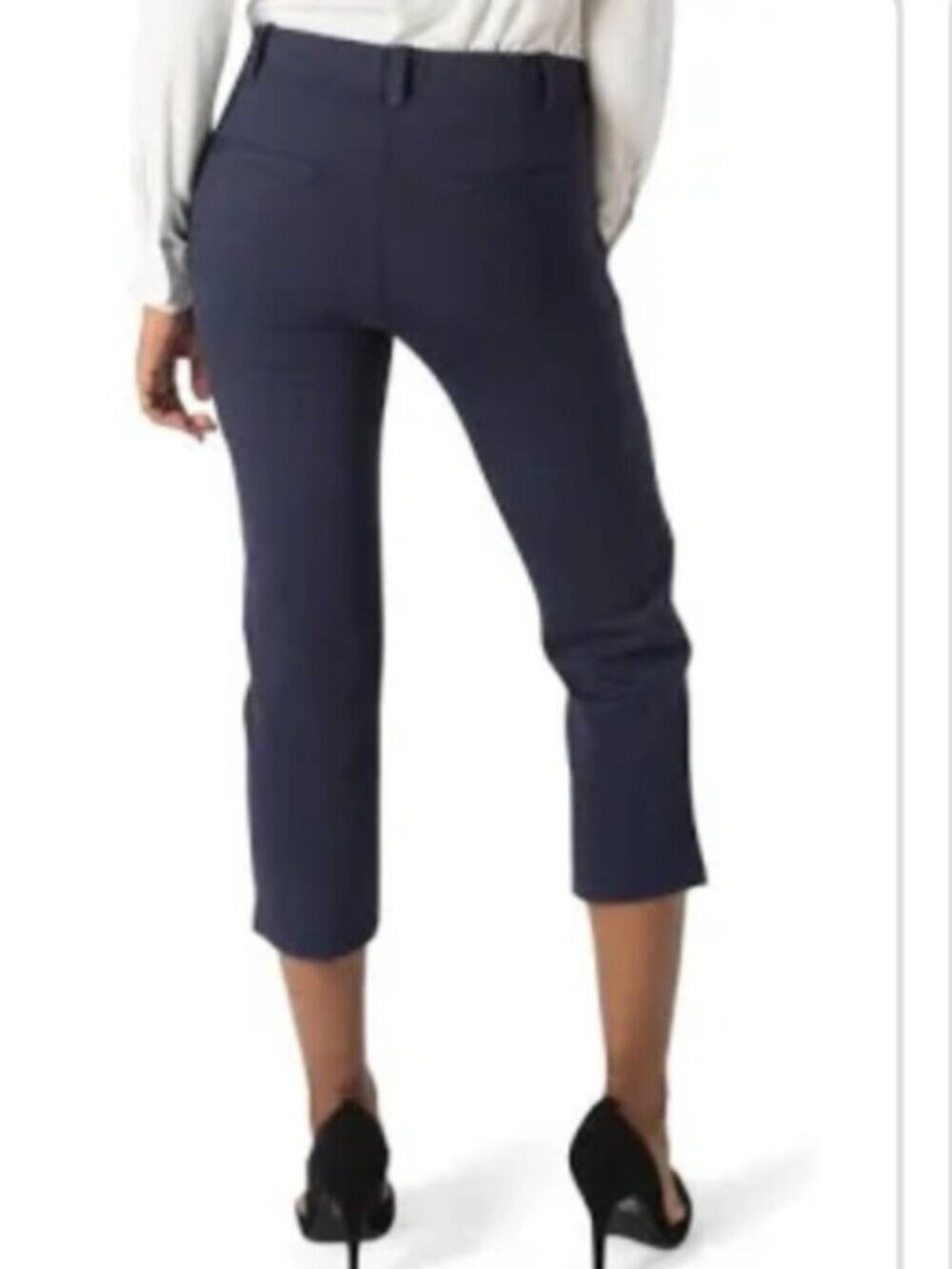 Betabrand Womens Size XL Long Classic Cropped Skinny Leg Dress Pant Yoga Pant